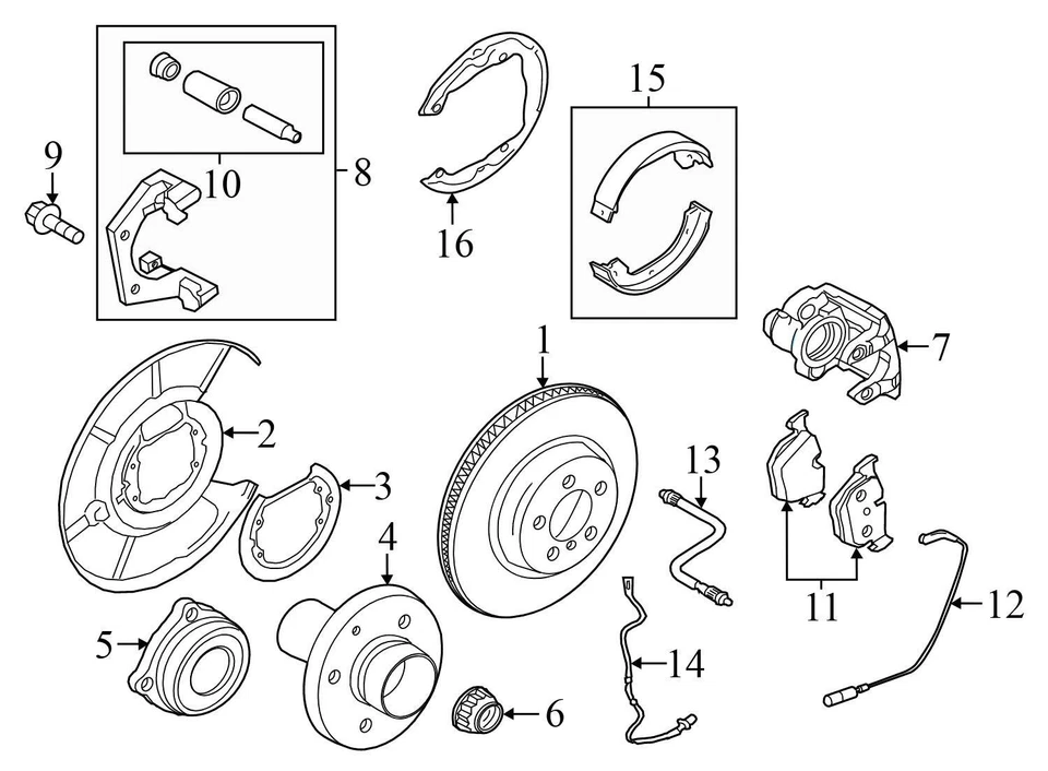 BMW 750I XDRIVE 2010-2015 - Pinza de freno trasera izquierda 6786831 Foto 4 de 4