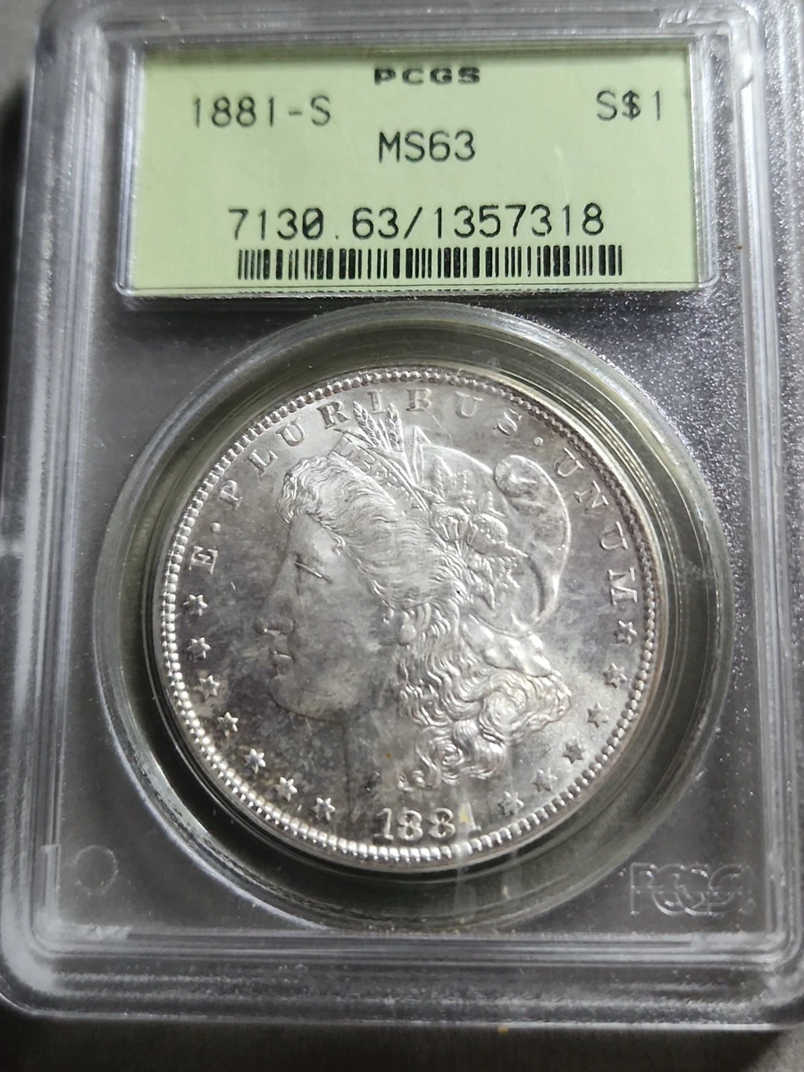 1881年 モルガン・ダラー $1 MS 63 MS 63 Graded 1881 Year Morgan US Dollars (1878-1921) for sale | eBay