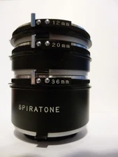 SPIRATONE 3-Piece Lens Extension Tube Set – 12mm / 20mm / 36mm Minolta MD Mount