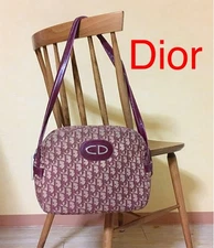 Christian Dior Trotter Canvas Leather Shoulder Bag Designer Bag Luxury Purse