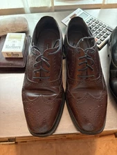 Burgundy Florsheim Men's Lexington Wingtip Oxford Dress shoes