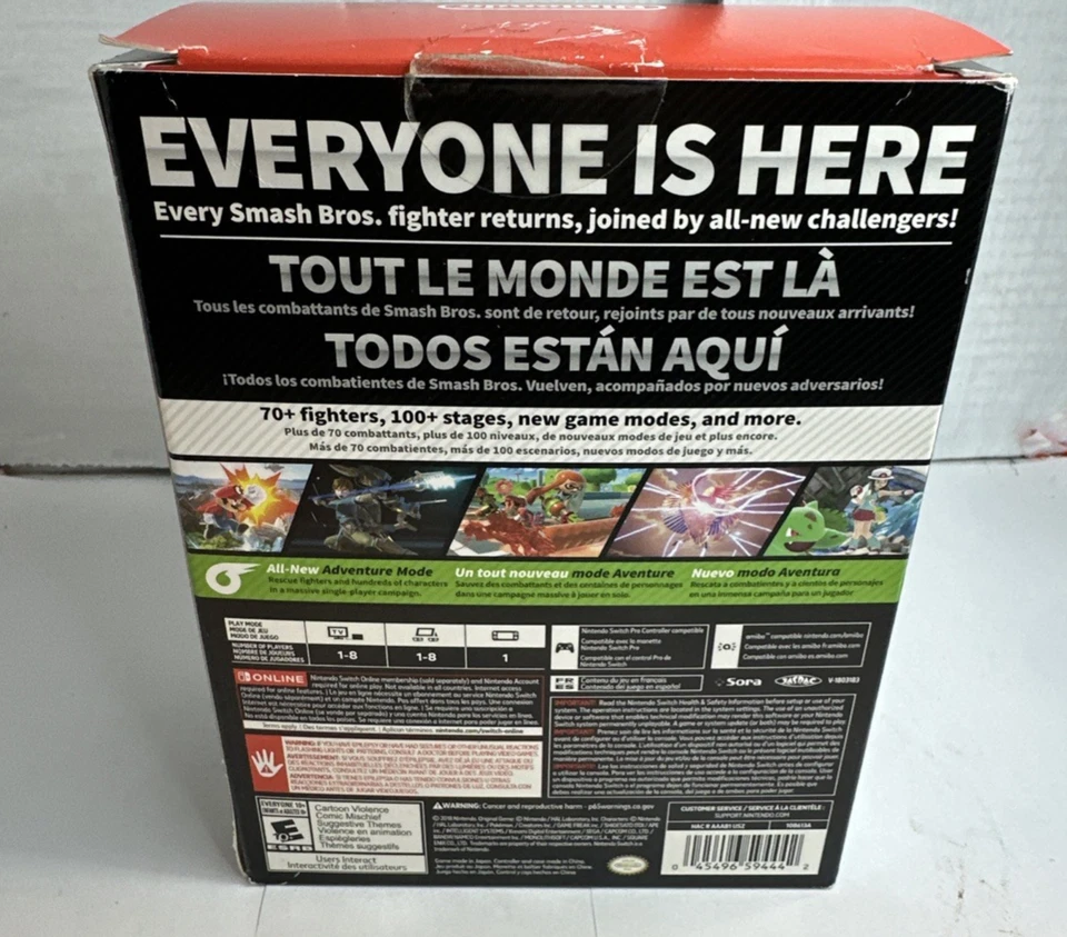 Juego de caja Super Smash Bros Ultimate edición especial con controlador profesional y Steelbook Foto 3 de 4