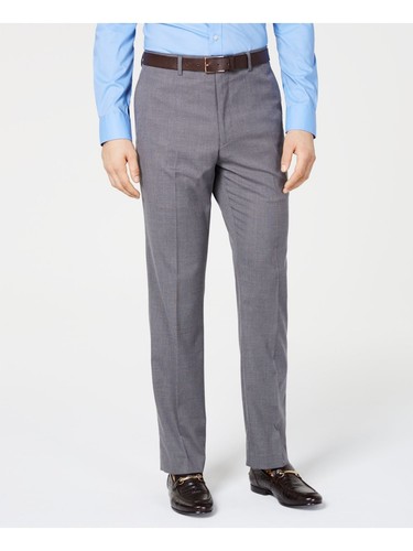 VINCE CAMUTO Mens Gray Flat Slim Fit Suit Separate Pants 42W/ 30L