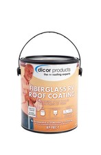 Dicor RP-FRC-1 Fiberglass RV Roof Coating System - White, 1 Gallon