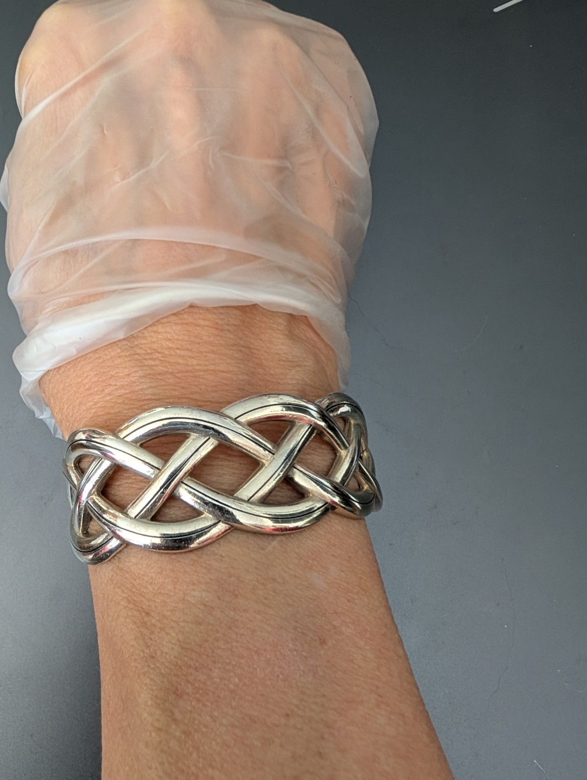 Brighton Silver Interlock Braid Cuff Bracelet - image 7