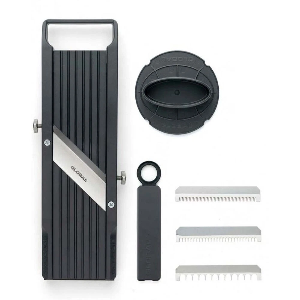 Global 95mm Mandoline Slicer - Vegetable Garnish Slicer Sharp