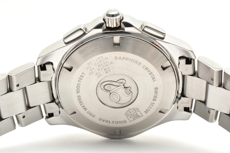 [Near MINT w/Box] TAG Heuer Aquaracer Calibre S CAF7010 300m Silver SS ...