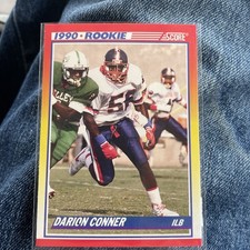 1990 Score Rookie Card Darion Conner #643 (RC) Atlanta Falcons NFL Football. rookie card picture
