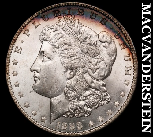 1888 Morgan Silver Dollar- Choice Gem Brilliant Uncirculated+++ Luster #i8673