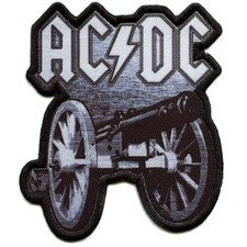 ACDC Rock Band Patch For Those About To Rock Cannon Sublimated Iron On