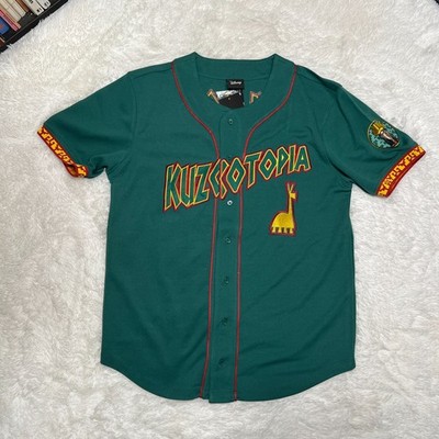 DISNEY EMPERORS NEW GROOVE KUZCO BASEBALL JERSEY SHIRT BOXLUNCH