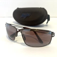 Maui Jim Gunmetal Gray Sunglasses FRAMES w/ Case  Manu MJ-276-40 65-13-125 Japan