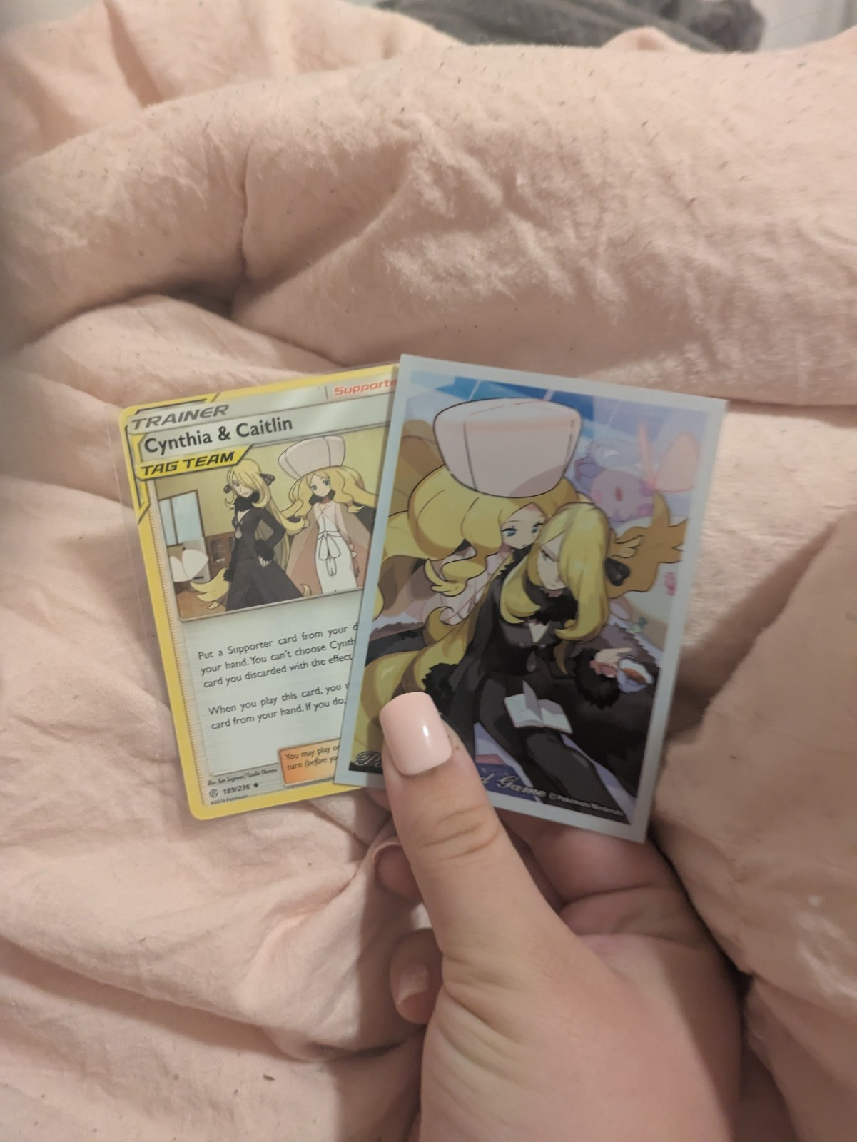 2019 Cynthia & Caitlin Individual Card Sleeve Pokemon Center Japan