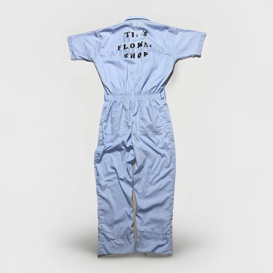 Mono vintage años 60 una pieza parasuit ropa de trabajo años 70 para hombre talla M/L camisa retro Foto 3 de 4