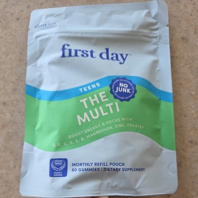 First Day Teens Multi Multivitamin Gummies 60 Vegan Non-GMO Gluten-Free