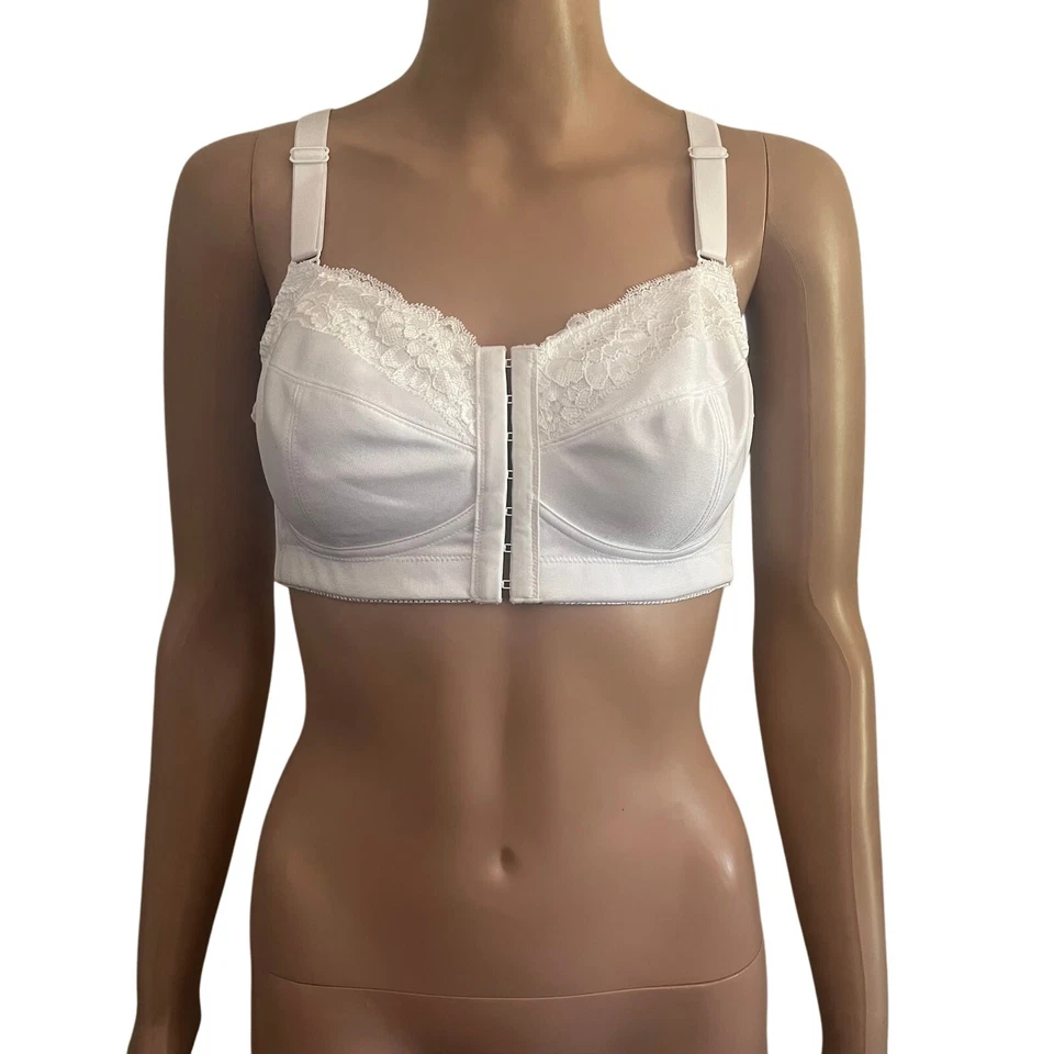 Sutiã feminino Underscore 36B gancho branco fecho frontal  - Imagem 3 de 4