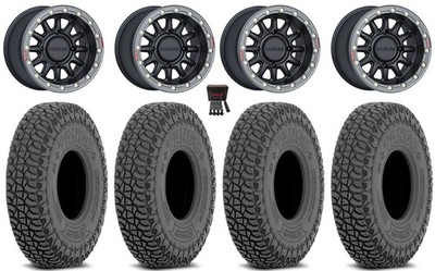 Raceline Alpha Bdlk 15'' Wheels BK 32'' Tango Tires Honda Pioneer 1K / Talon