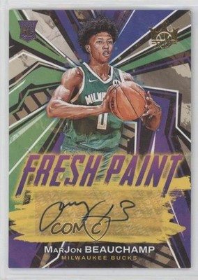 2022 Panini Court Kings Fresh Paint 199/199 MarJon Beauchamp Rookie Auto RC 0nr3