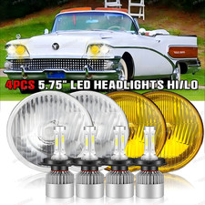 Dot 5.75 5-34 Inch Round Led Headlights 4pc Hilo Beam For Buick 1958-1975
