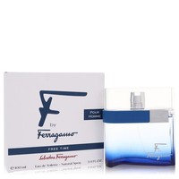 F Free Time By Salvatore Ferragamo Eau De Toilette Spray 3.4 Oz / E 100 Ml