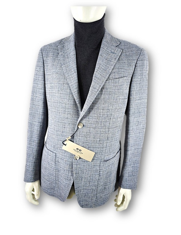 Corneliani CC Collection Blazer Jacket Wool/Linen/Cotton Size 54