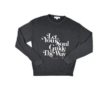 Spiritual Gangster Womens Sz S Guide The Way Relaxed Savasana Sweater Graphic