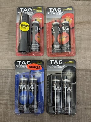 Tag Body Shots Body Spray Applicator & Cartridges Midnight & Lucky After Hours