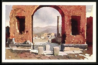 Künstler-AK Pompei, Arco di Nerone 