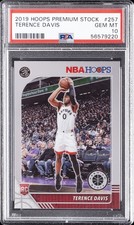 2019 PANINI HOOPS PREMIUM STOCK #257 TERENCE DAVIS PSA 10