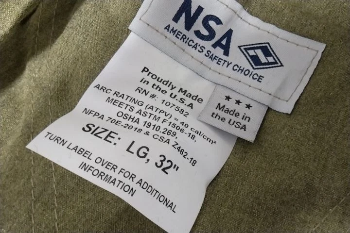 National Safety Apparel KIT4SCLT40NGLG Size L Arc Flash Protection Clothing Kit image 8