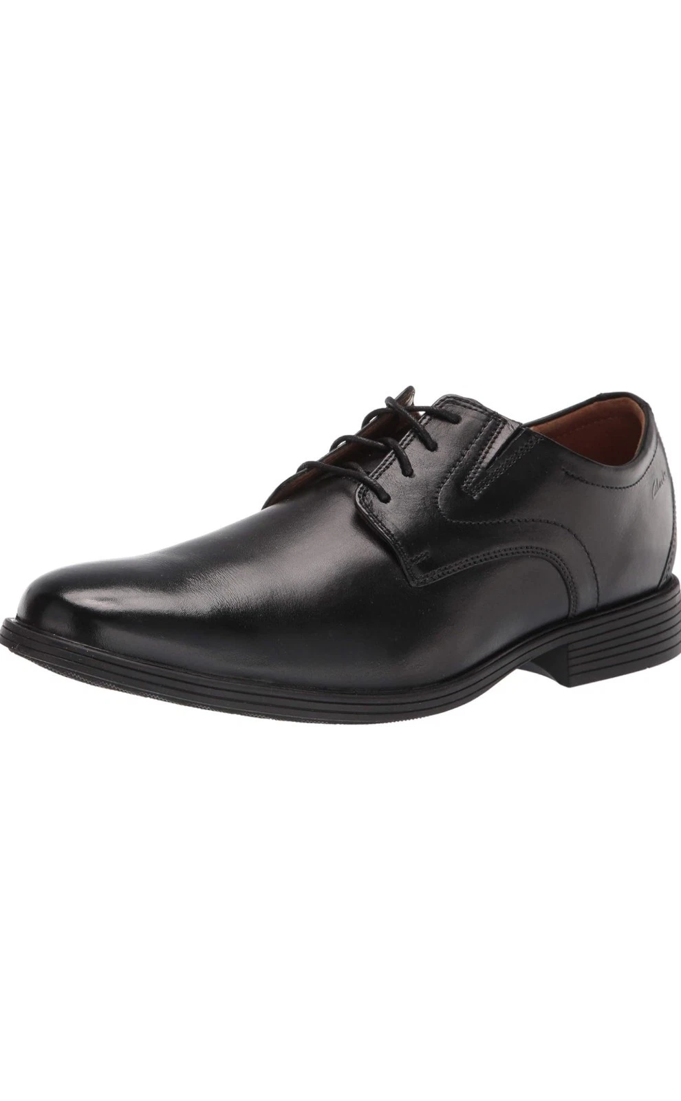 Oxford uomo Clarks Whiddon punta liscia 26152918 pelle nera taglia 9W US