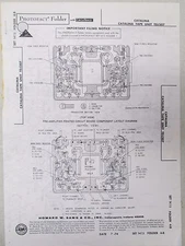 Vtg Howard W Sams Photofact Folder Radio Parts Manual Catalina Tape Unit TDJ307