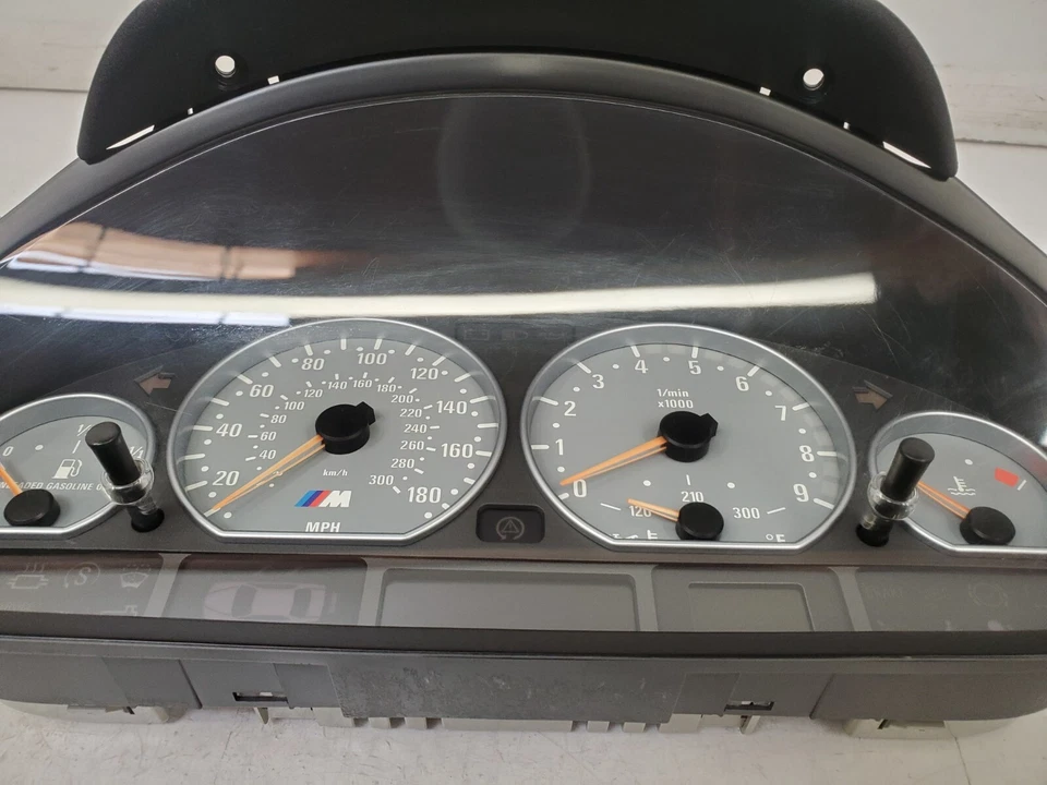 ✅ 01-06 OEM BMW E46 M3 cuadro de instrumentos medidor velocímetro MPH SMG Foto 2 de 4