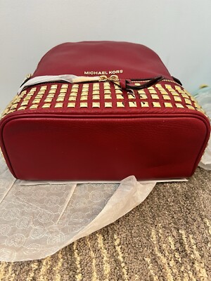 MICHAEL KORS Rhea Small Studded Pebble Leather Backpack  display picture 2