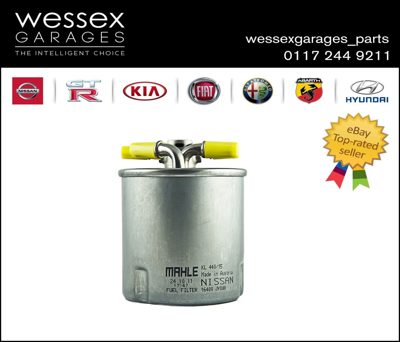 Genuine Nissan Qashqai & XTrail Fuel Filter 16400JY00A 16400JY00C eBay