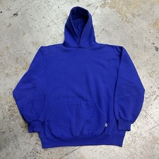 Vintage 90s Russell Athletic Blue Hoodie XL Made In USA Kanye West