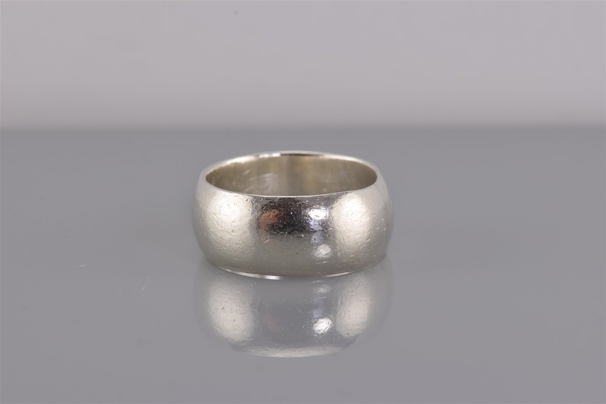 Sterling Silver 8mm Polished Rounded Side Basic Solid Band