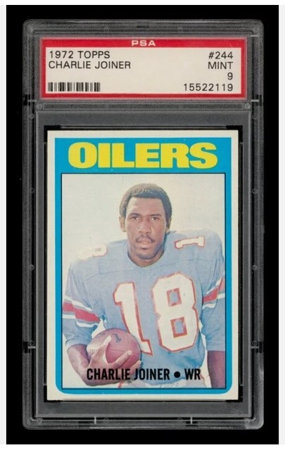 1972 Topps Charlie Joiner Rc Rookie #244 PSA 9 MINT Low Pop