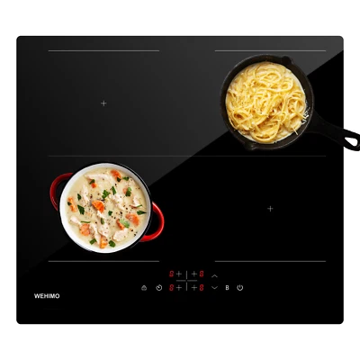 Copri Piano Cottura 80x52 in Vetro Temperato Piante Verdi - Protezione Cucina