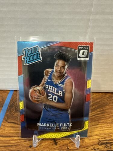 Markelle Fultz 2017-18 Donruss Optic Rated Rookie Red Yellow #200 76ers - Picture 1 of 2