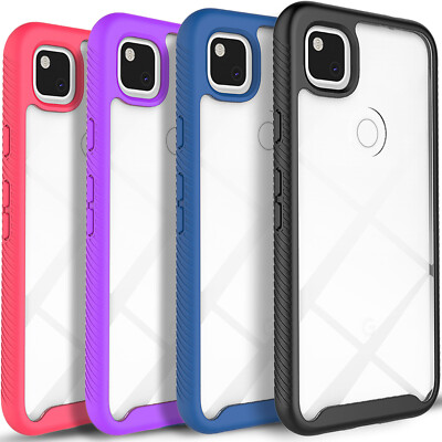 For Google Pixel 4A / 5G Case Phone Cover Shockproof +Tempered Glass Protector