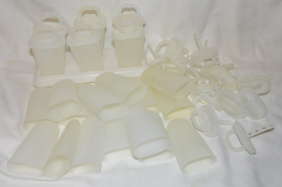 Tupperware Sticks TUPPERWARE Vintage ICE TUPS Popsicle LOT of 25 #344 Tups/Sticks/Lids ...