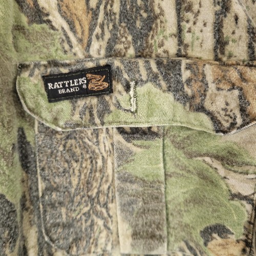 Rattlers Brand Men's Camo Button Up Flannel Shirt Jacket Multicolor Size L - Picture 2 of 8