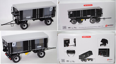 WIKING 077867 KRÖGER agroliner HKD 302 schwarz, Plane gelb, 1:32