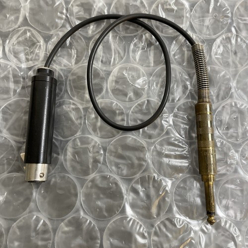 Vintage SWITCHCRAFT 174S Brass 1/4” Plug w/ Flex Spring, 17” Cord, & XLR Female