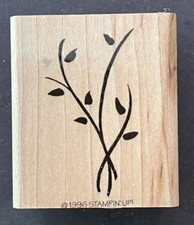 Leaves Garden Plant Template Stampendous Wood Rubber Stamp