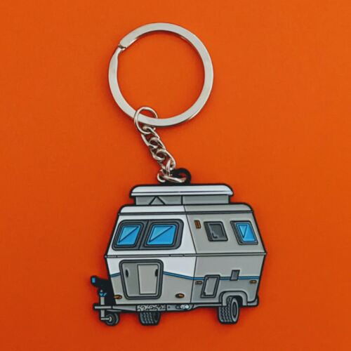 Cute Eriba Hymermobil Puck, Pan, Familia Keychain Metal & Enamel & PVC - Photo 18/26