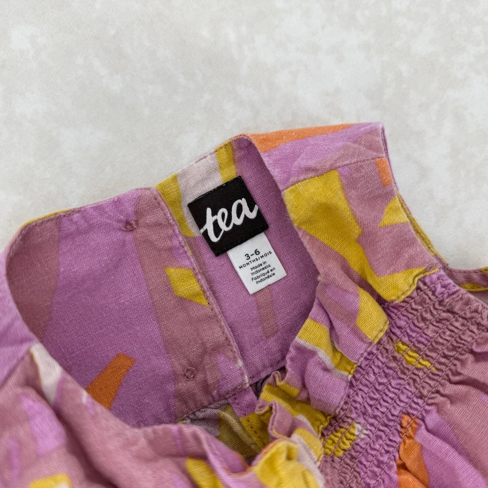 Детский комбинезон TEA Collection фиолетовый сафари размер 3-6 месяцев - Изображение 2 из 3