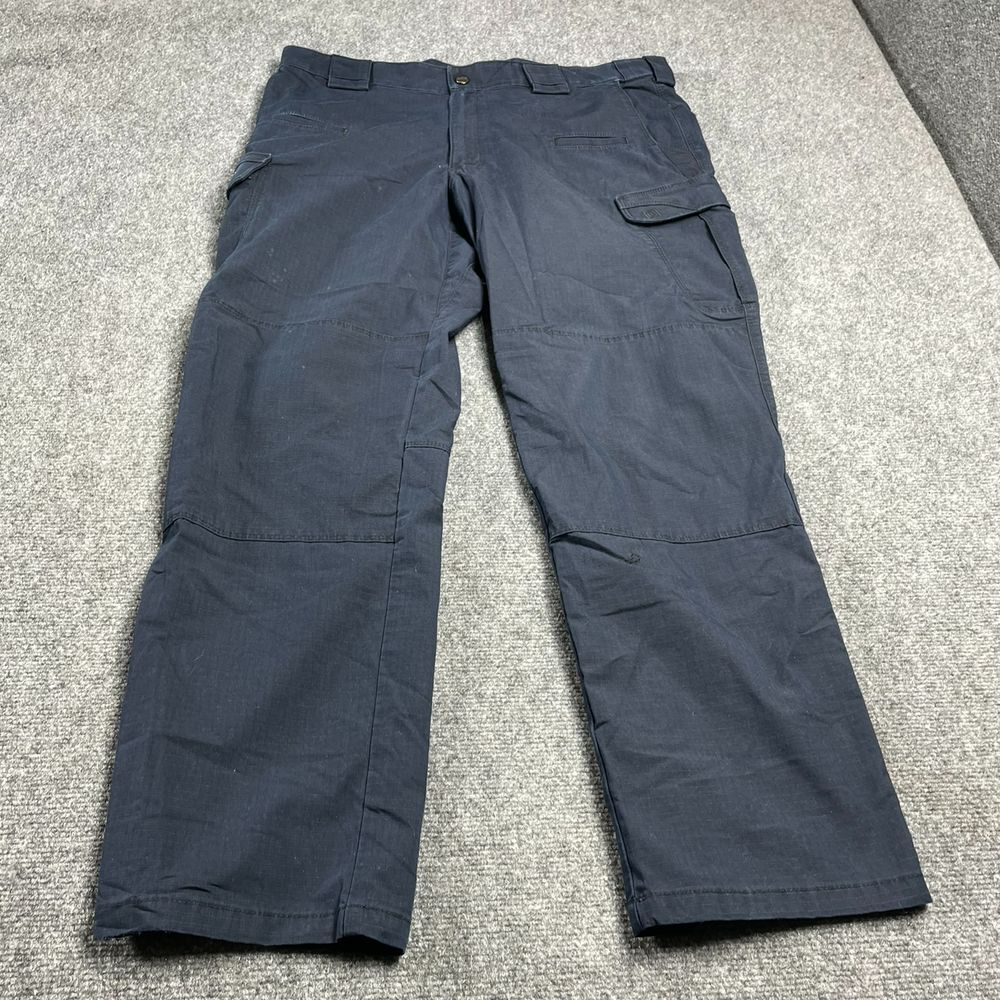 5.11 Tactical Men's Blue Wide-Leg Straight Pockets Cargo Pants Size 38x32