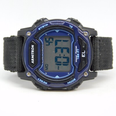 ARMITRON Pro Sport 45/7041 Alarm Chrono Quartz Digital Men's Watch New  Battery